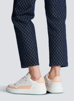 Women Balmain B-Court Flip Leather Trainers