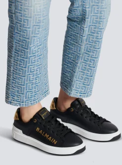 Women Balmain B-Court Leather Trainers