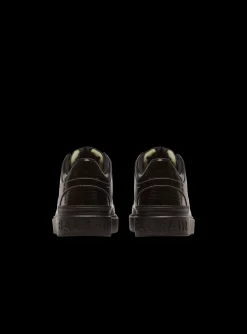 Balmain B-Court Mid Top Western Glazed Leather Trainers