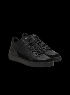 Balmain B-Court Mid-top Leather Trainers