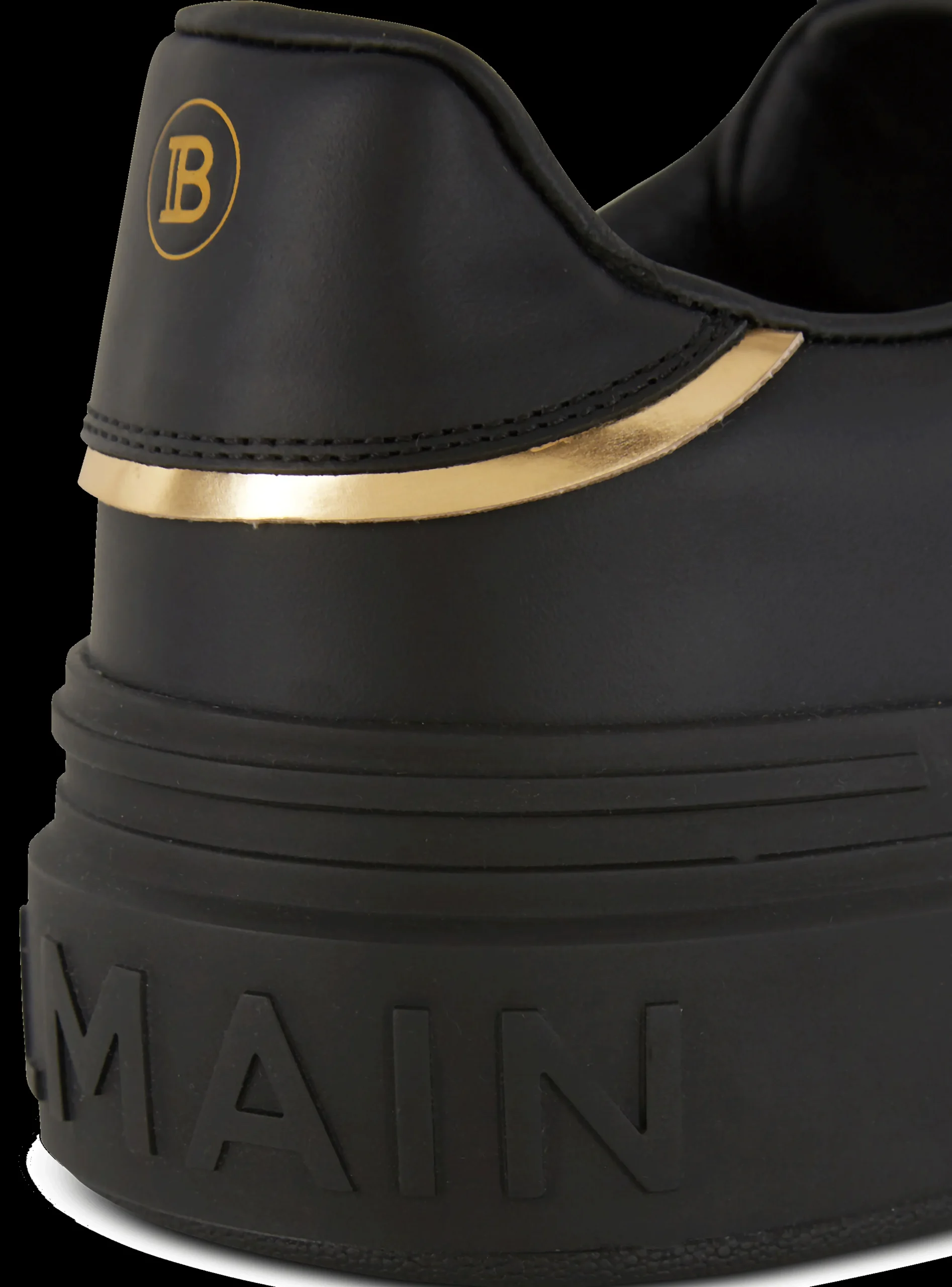 Balmain B-Court Monogrammed Nylon And Leather Trainers