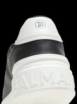 Balmain B-Court Printed Leather Trainers