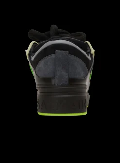 Balmain B-Court Puffy Skate Trainers In Calfskin And Suede