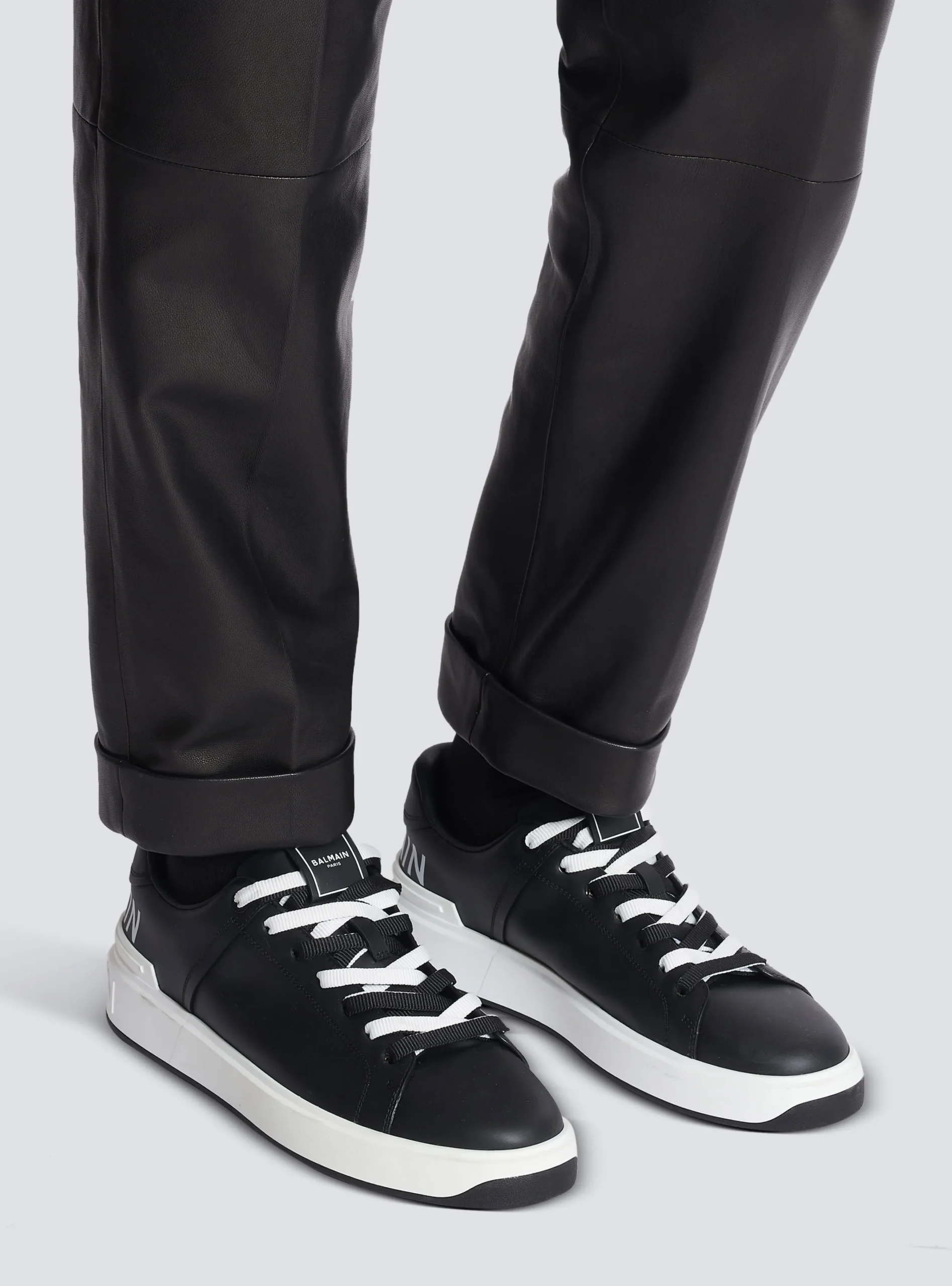 Balmain B-Court Smooth Leather Trainers