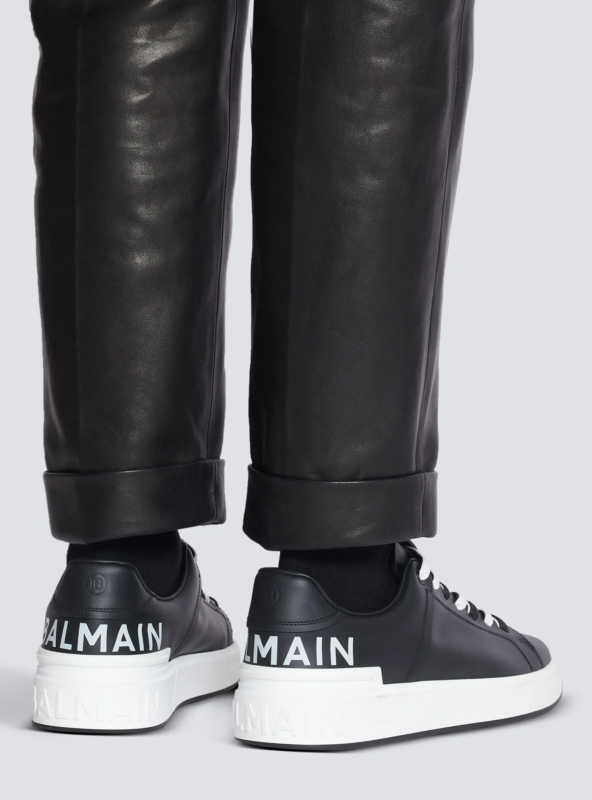 Balmain B-Court Smooth Leather Trainers