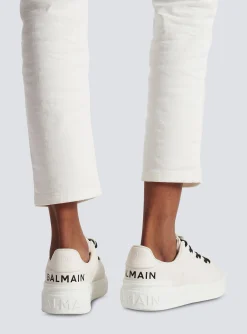 Women Balmain B-Court Smooth Leather Trainers
