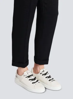 Balmain B-Court Smooth Leather Trainers