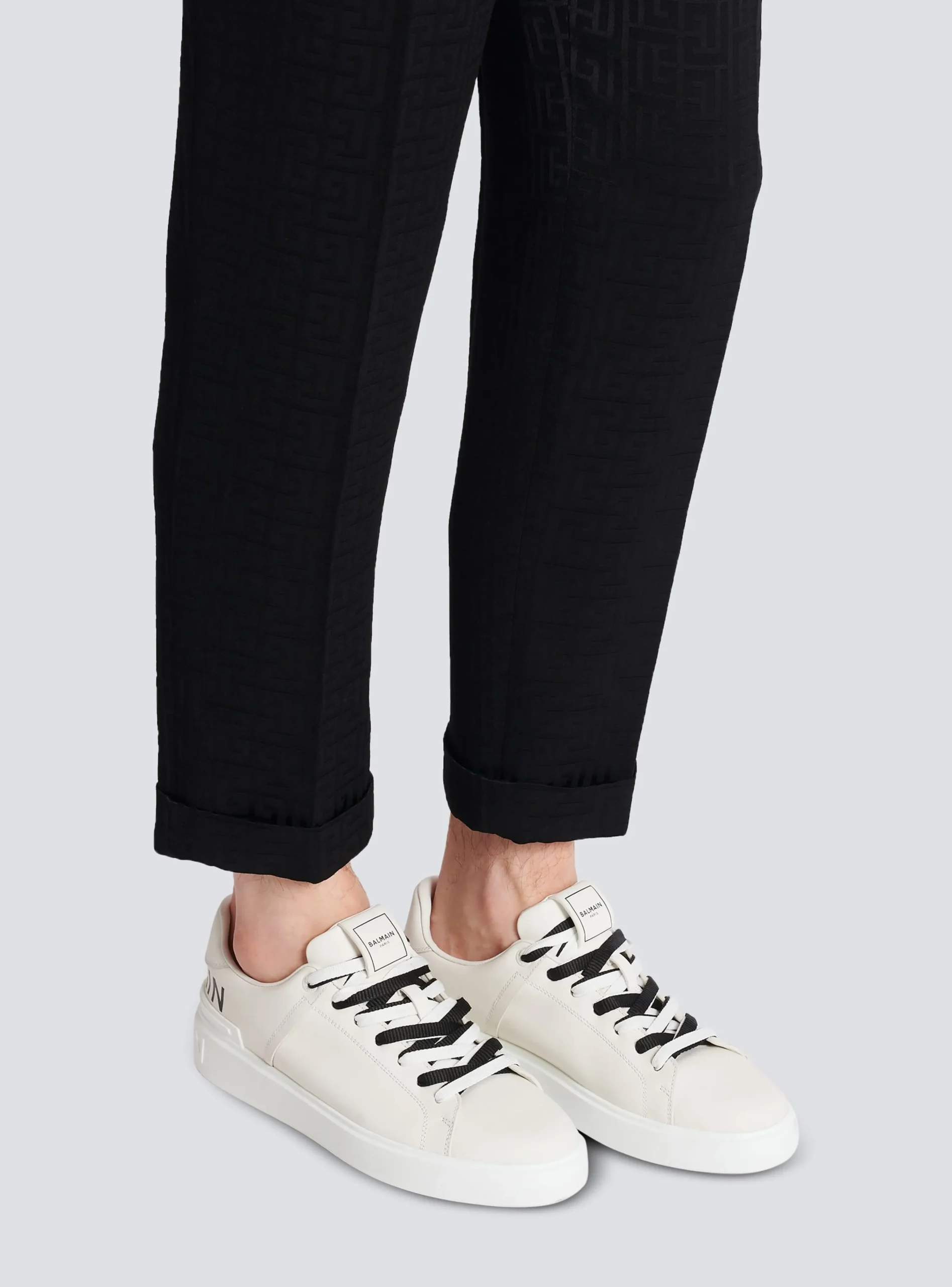 Balmain B-Court Smooth Leather Trainers