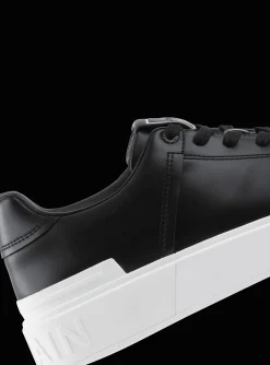 Women Balmain B-Court Trainers In Calfskin