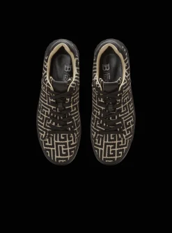 Balmain B-Court Trainers With Jacquard Monogram