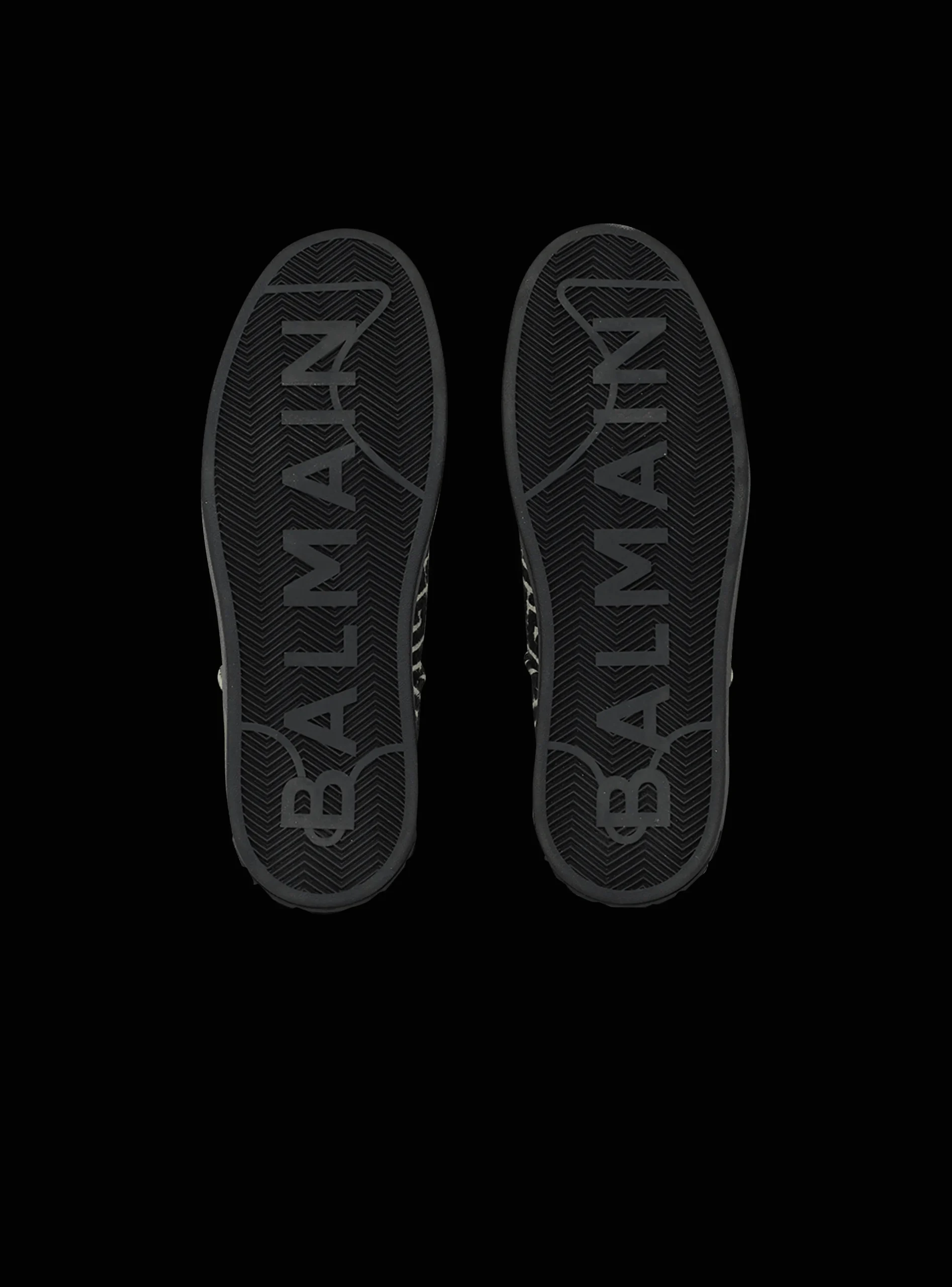 Balmain B-Court Trainers With Jacquard Monogram