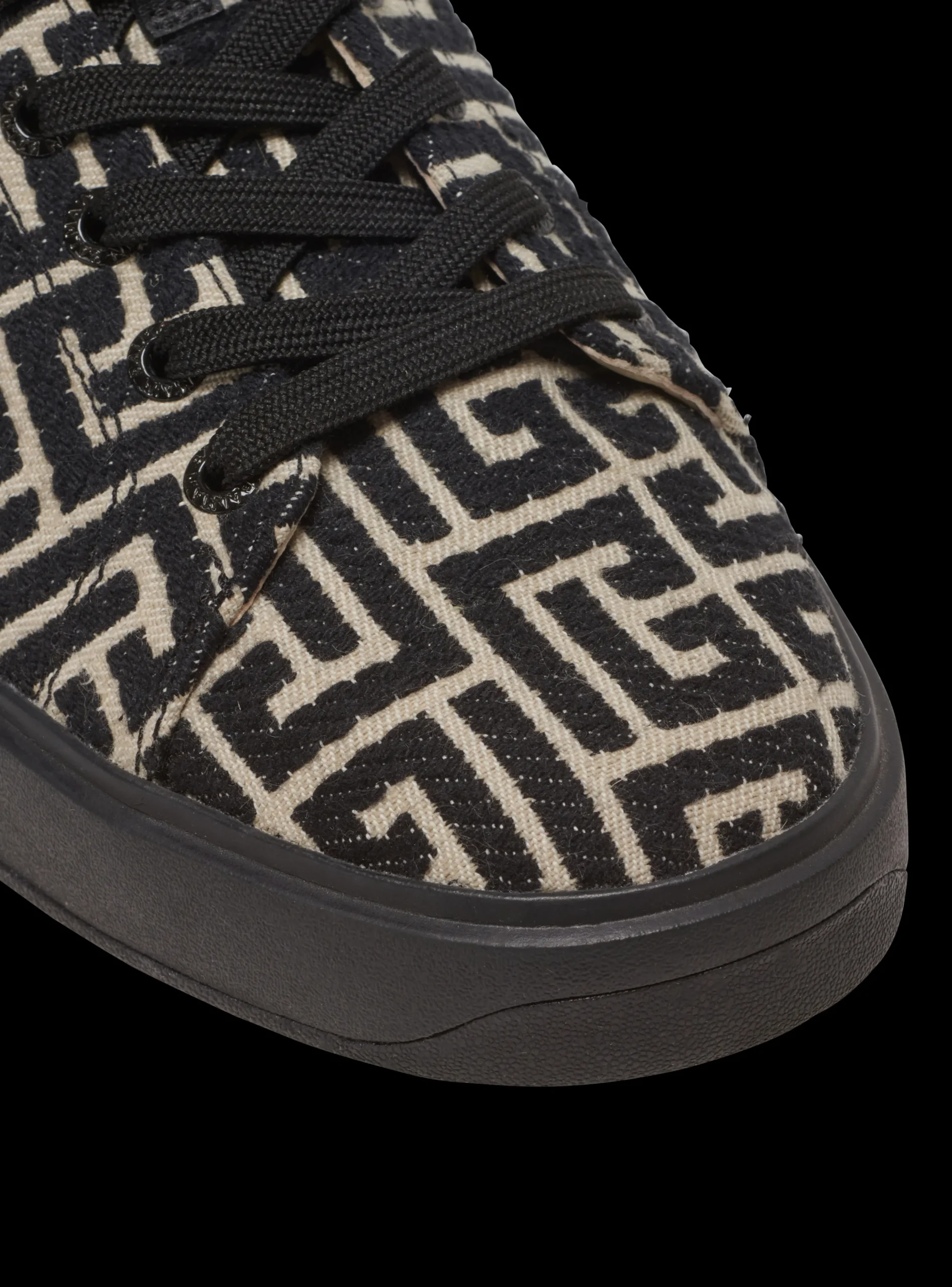 Balmain B-Court Trainers With Jacquard Monogram