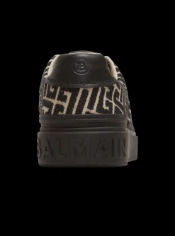 Balmain B-Court Trainers With Jacquard Monogram
