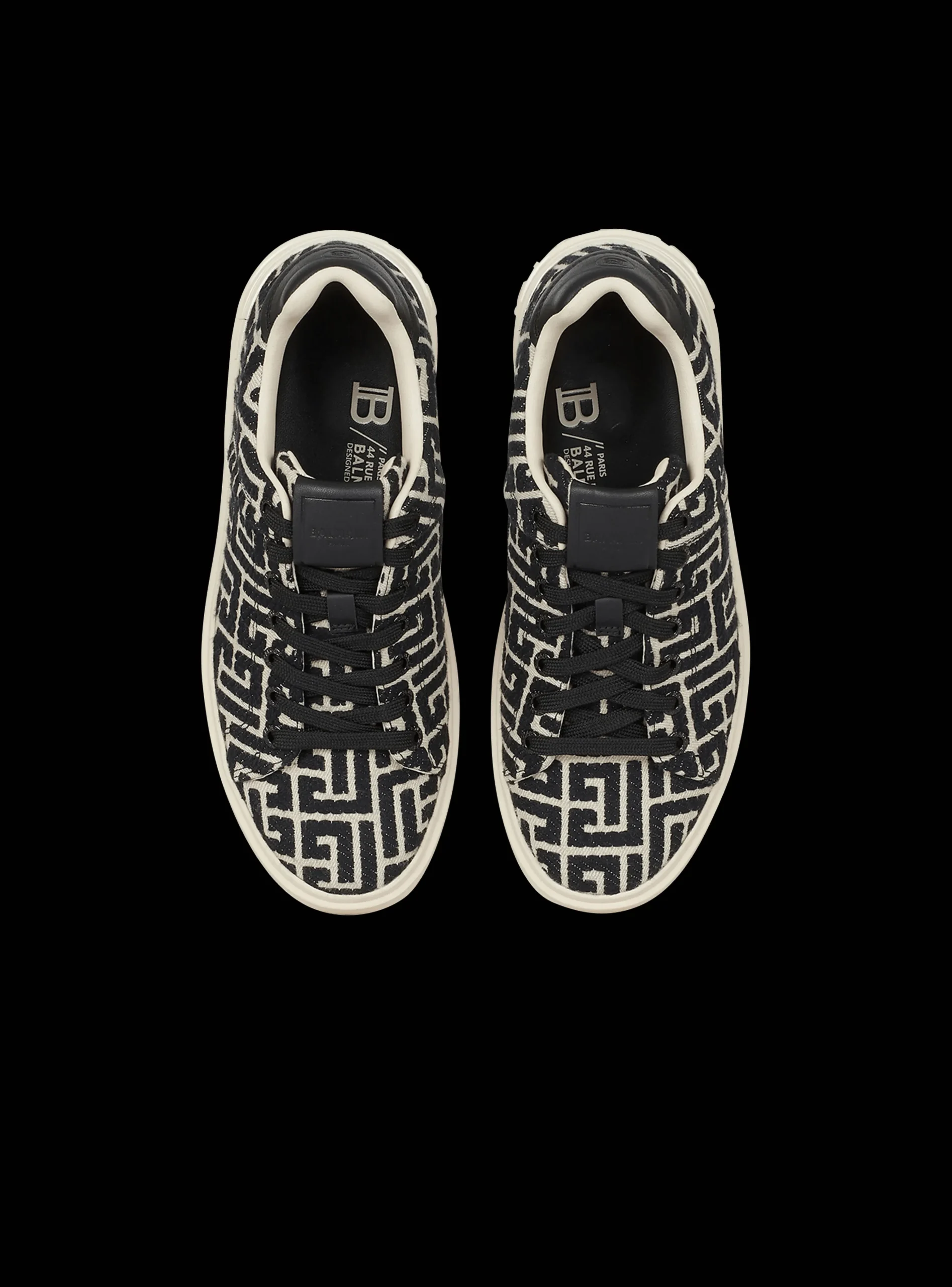 Women Balmain B-Court Trainers With Jacquard Monogram