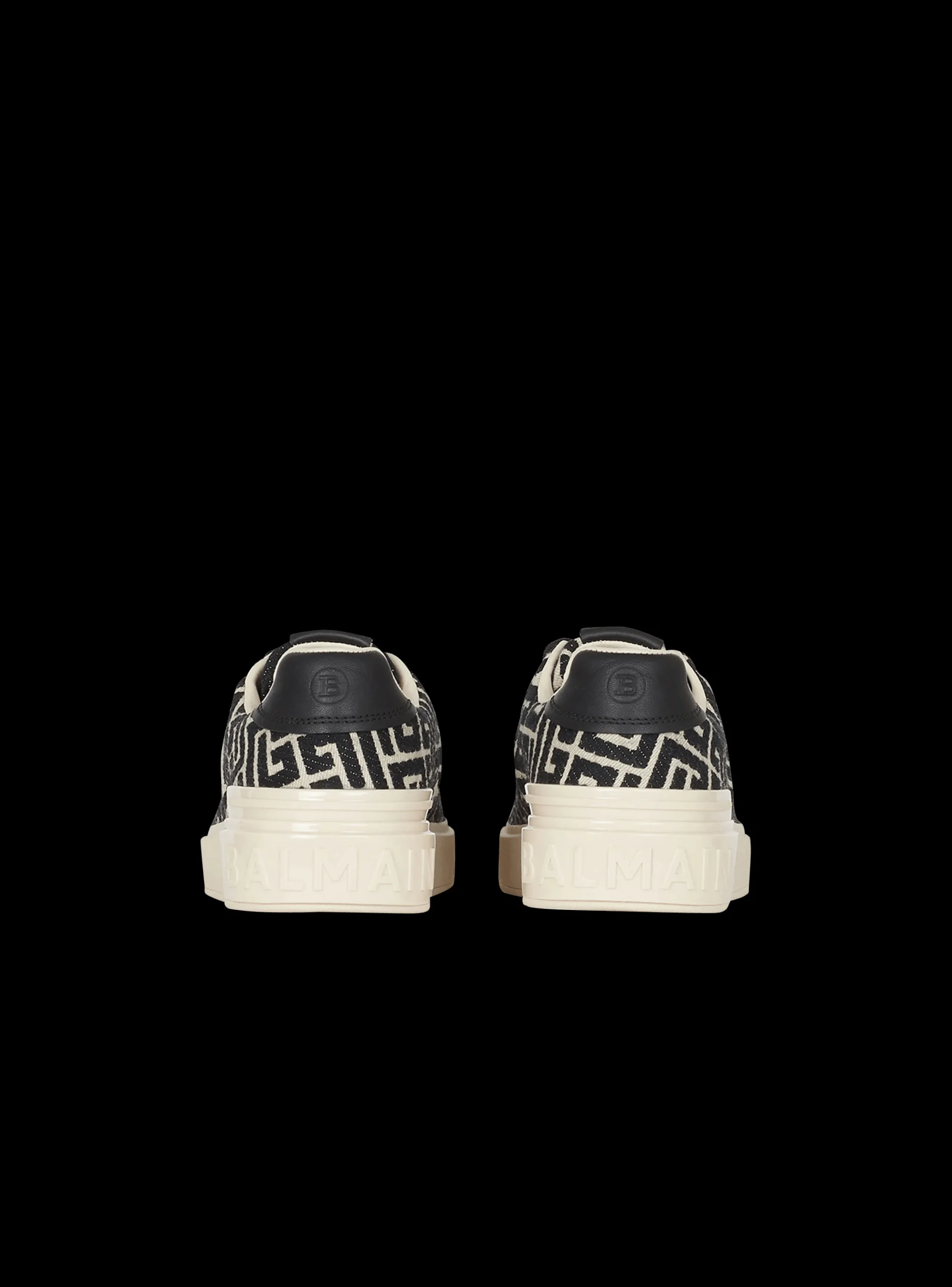 Women Balmain B-Court Trainers With Jacquard Monogram