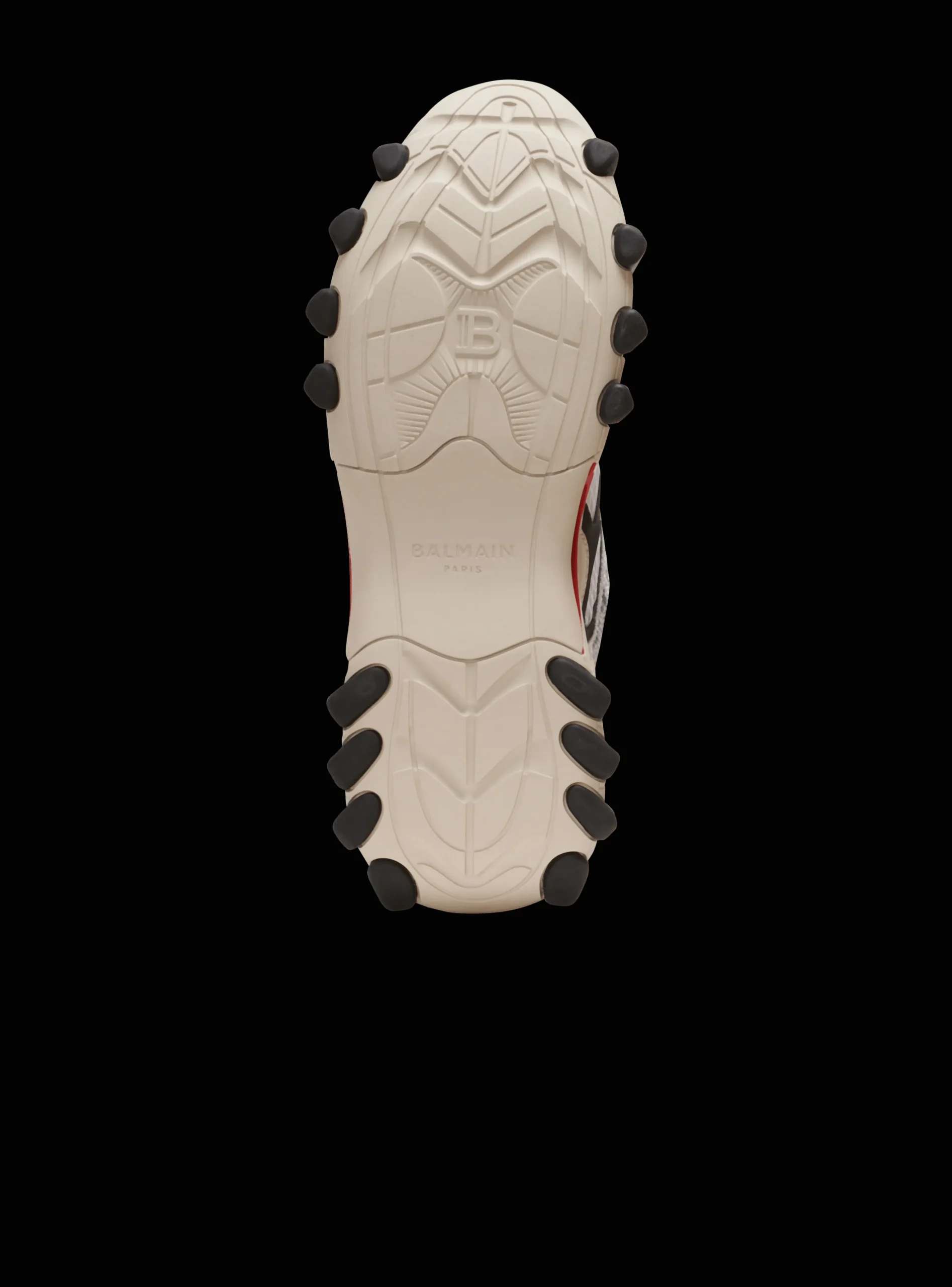 Balmain B-East Mesh And Snakeskin-effect Leather Trainers