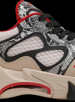 Balmain B-East Mesh And Snakeskin-effect Leather Trainers