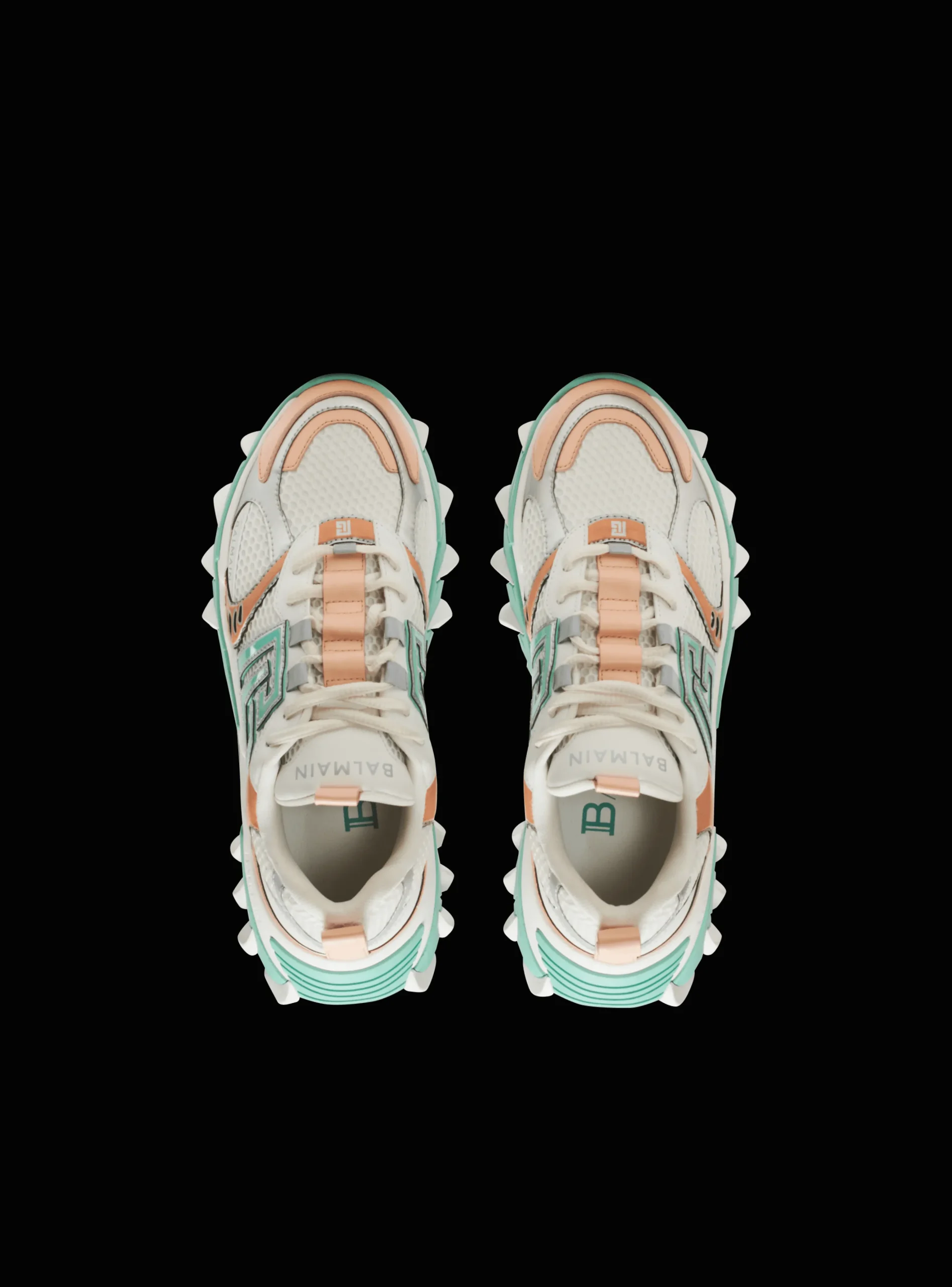 Women Balmain B-East PB Trainers In Technical Materials And Mesh