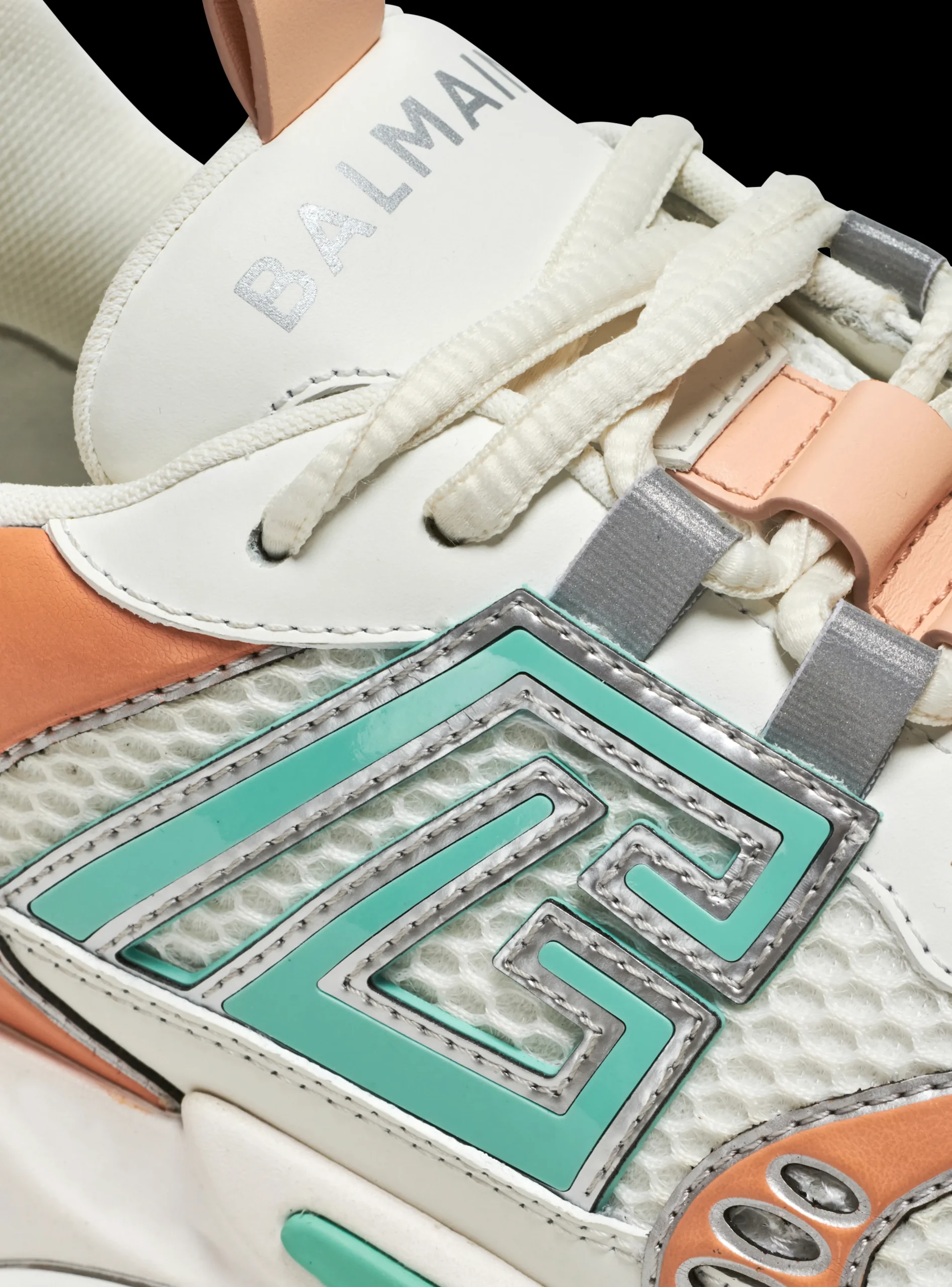 Women Balmain B-East PB Trainers In Technical Materials And Mesh