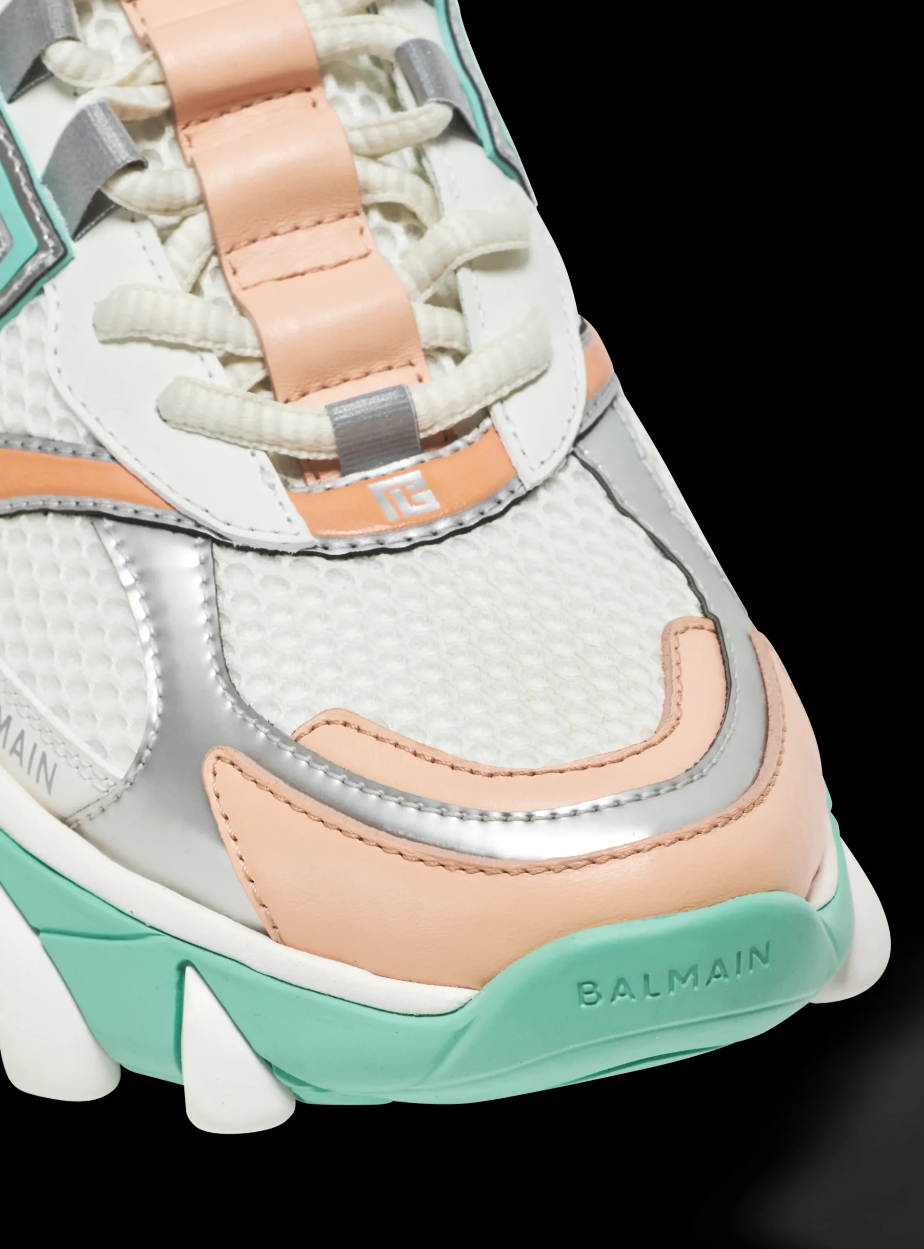 Women Balmain B-East PB Trainers In Technical Materials And Mesh