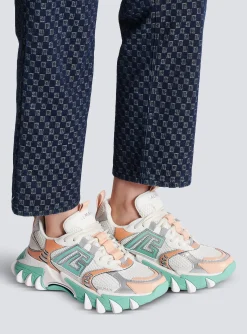 Women Balmain B-East PB Trainers In Technical Materials And Mesh