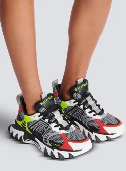 Women Balmain B-East PB Trainers In Technical Materials And Mesh