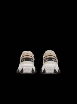 Women Balmain B-East Snakeskin-effect Leather, Suede And Mesh Trainers