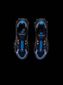 Balmain B-East Trainers In Calfskin And Mesh