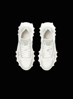 Balmain B-East Trainers In Leather, Suede And Mesh