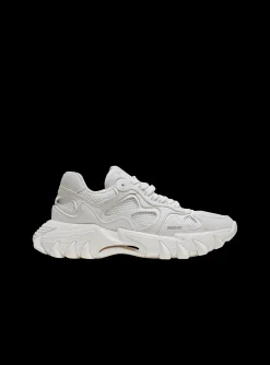 Balmain B-East Trainers In Leather, Suede And Mesh