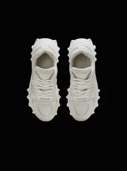 Balmain B-East Trainers In Leather, Suede And Mesh