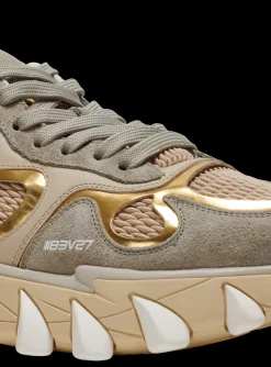 Balmain B-East Trainers In Leather, Suede And Mesh