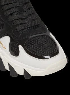 Balmain B-East Trainers In Leather, Suede And Mesh