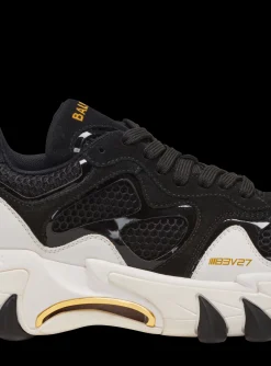 Balmain B-East Trainers In Leather, Suede And Mesh