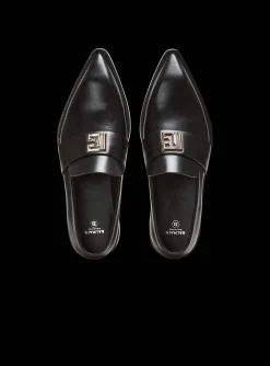 Balmain Ben Smooth Leather Loafers