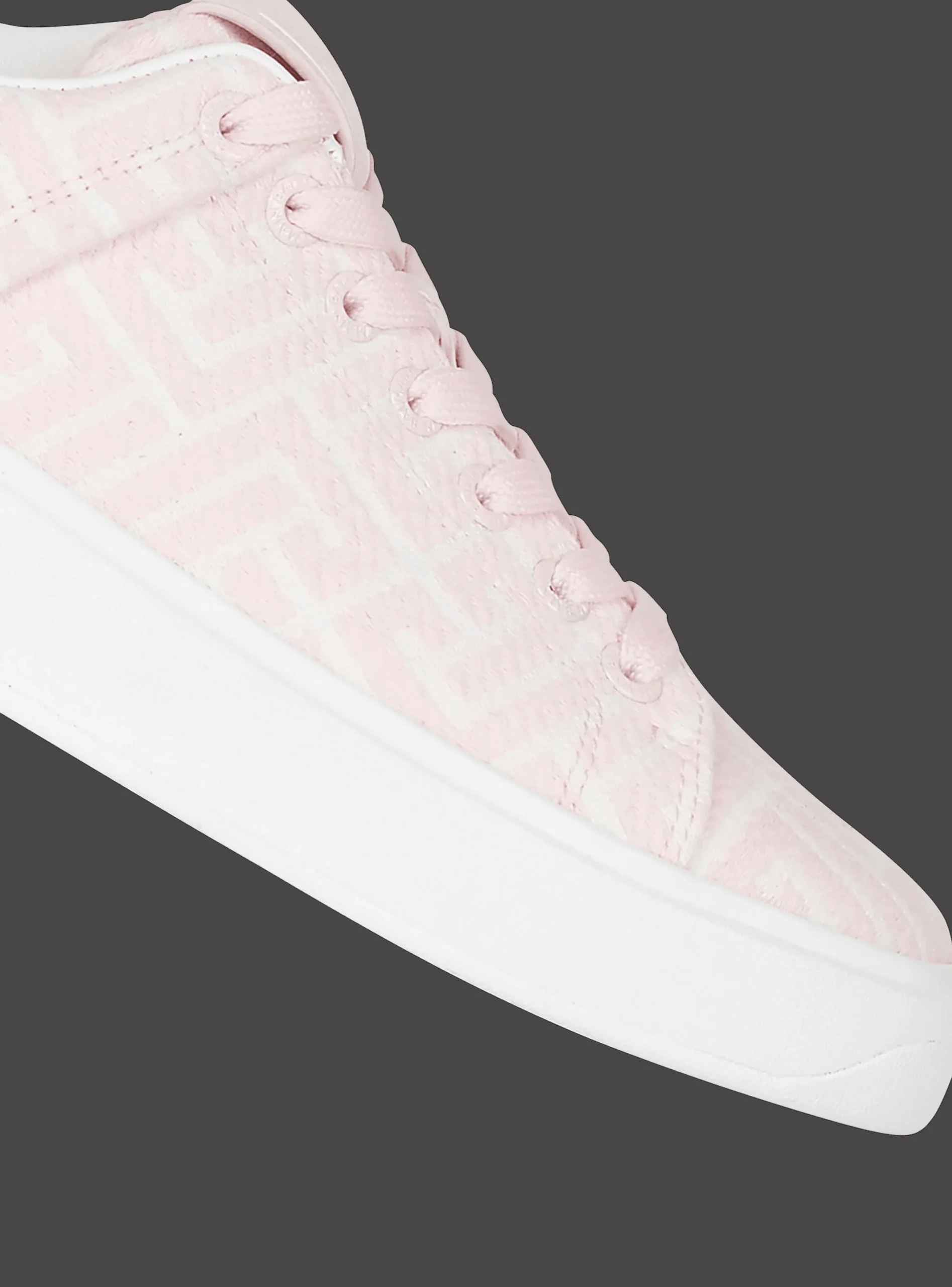 Women Balmain Bicolor Jacquard B-Court Sneakers