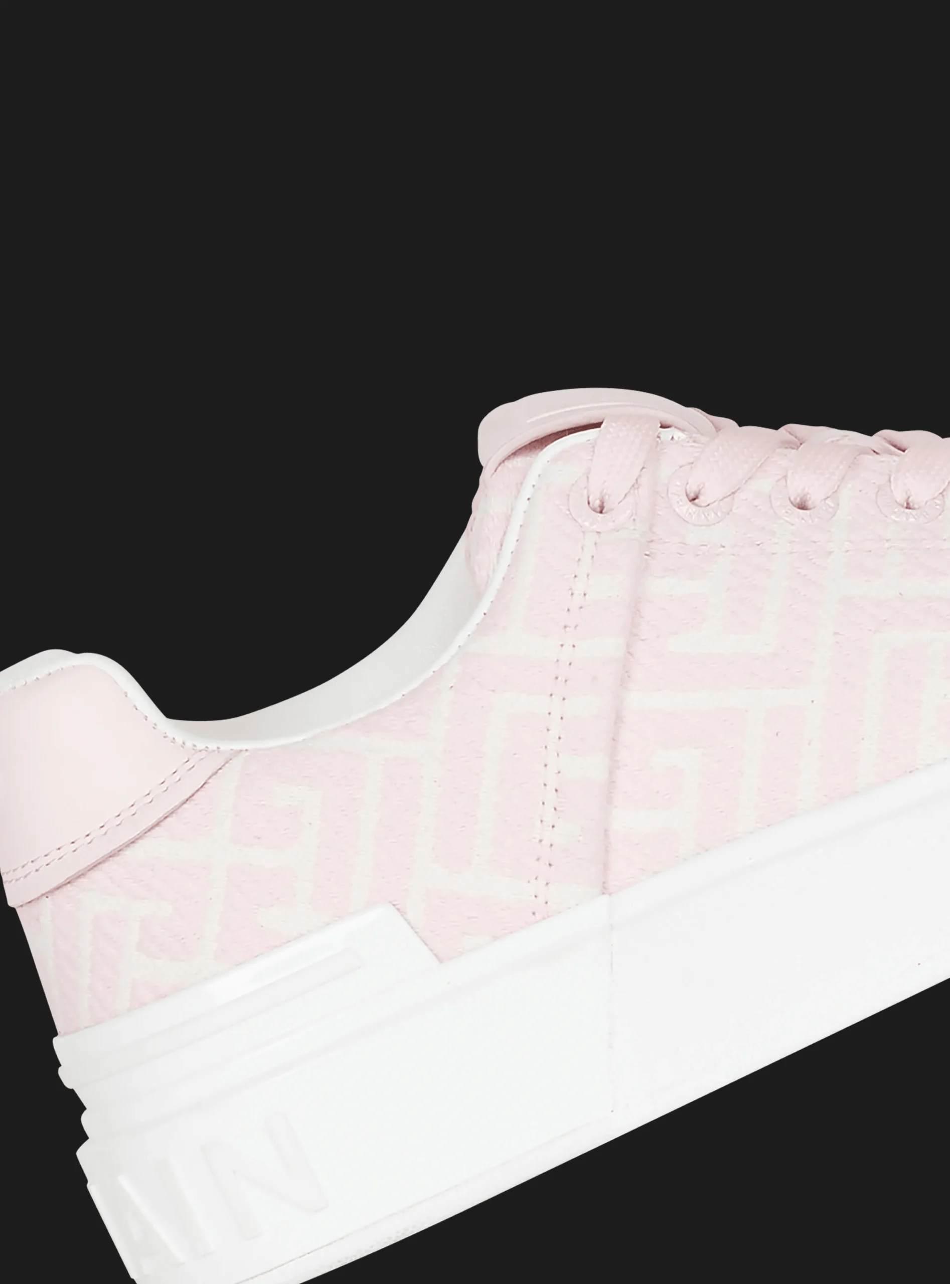 Women Balmain Bicolor Jacquard B-Court Sneakers