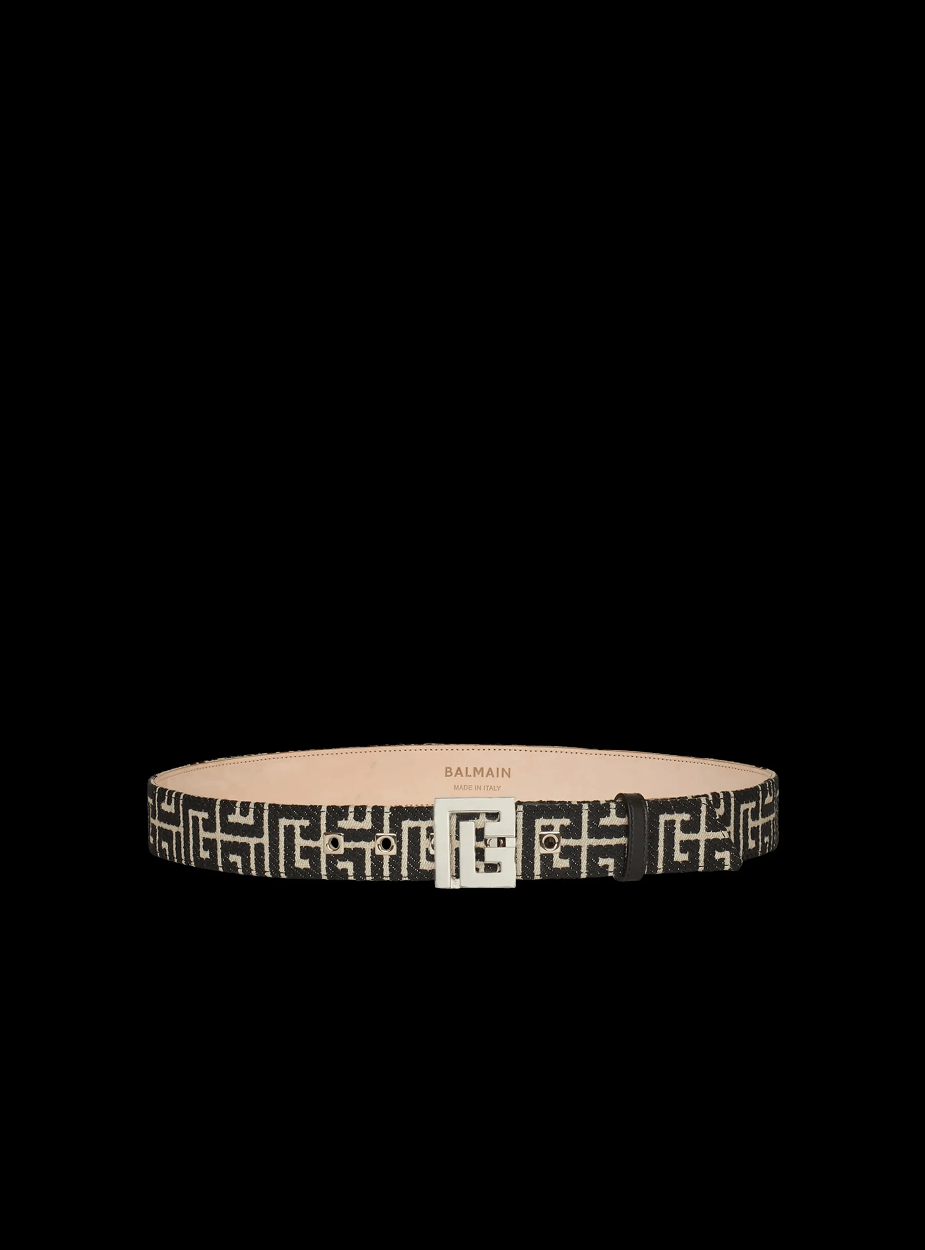 Balmain Bicolor Jacquard PB Belt Belt