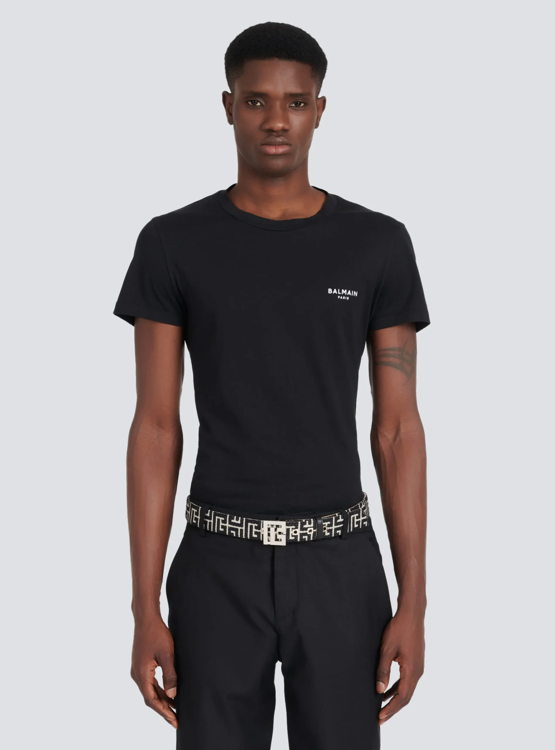 Balmain Bicolor Jacquard PB Belt Belt