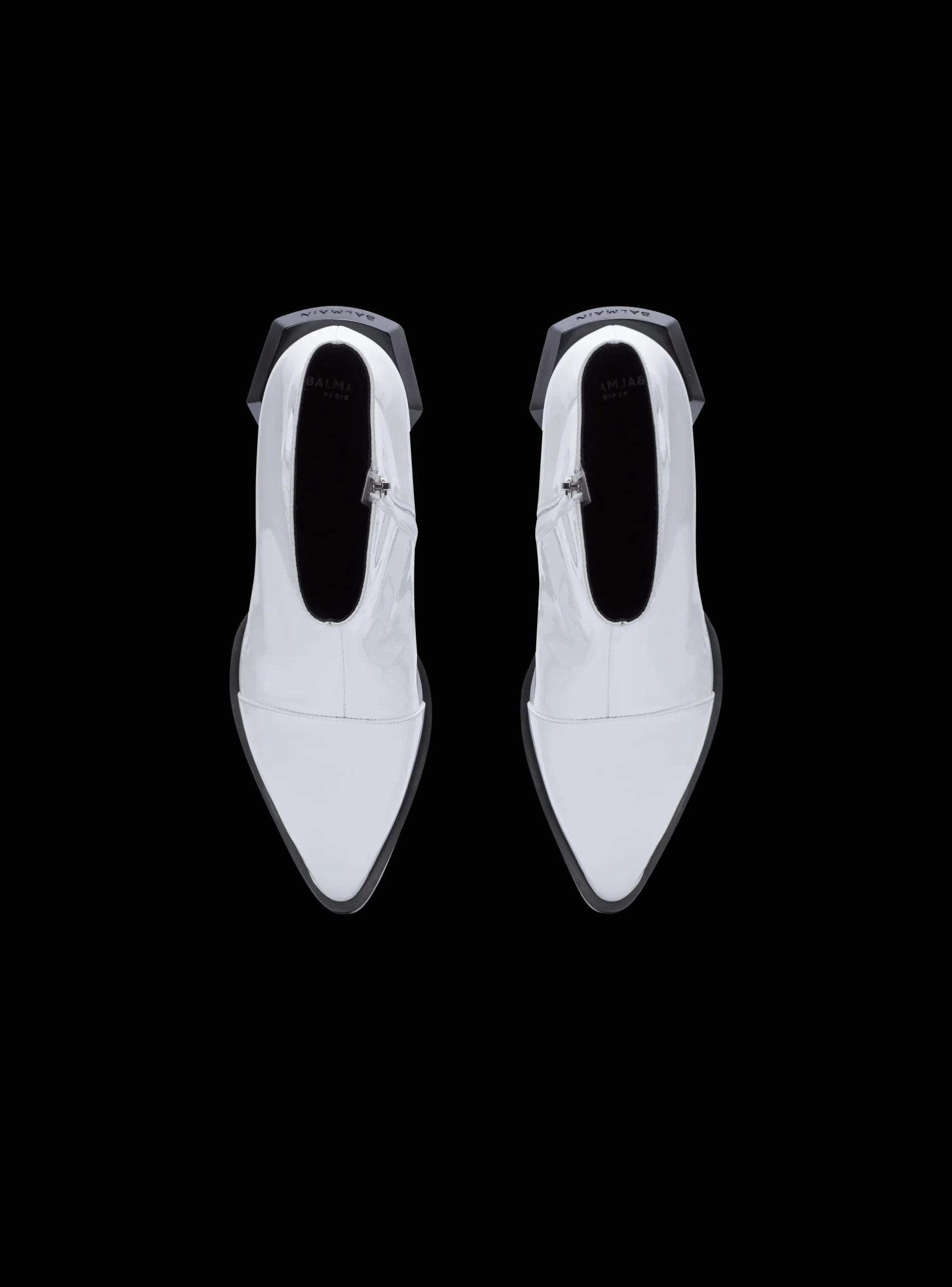 Balmain Billy Patent Leather Ankle Boots