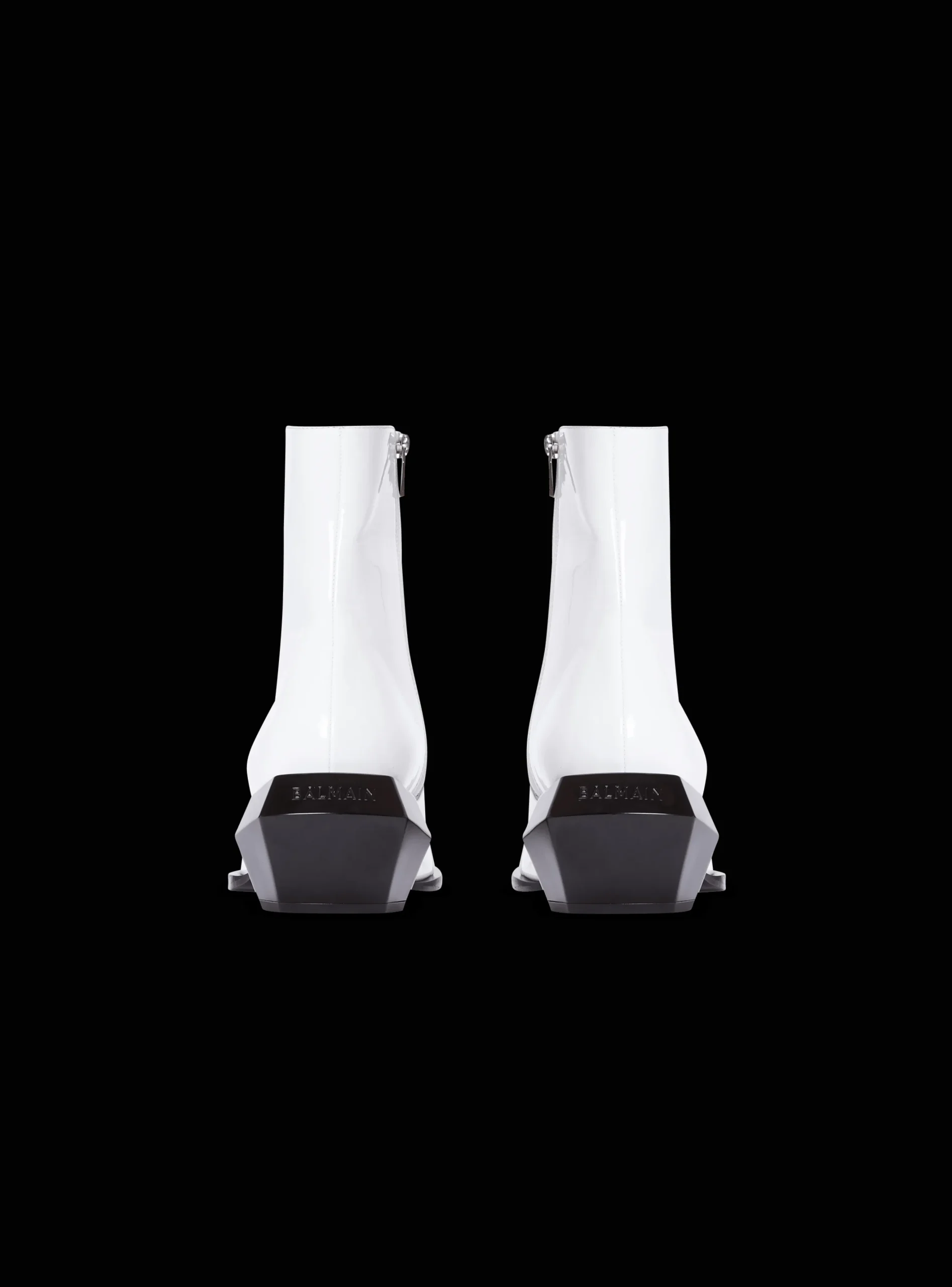 Balmain Billy Patent Leather Ankle Boots
