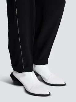 Balmain Billy Patent Leather Ankle Boots