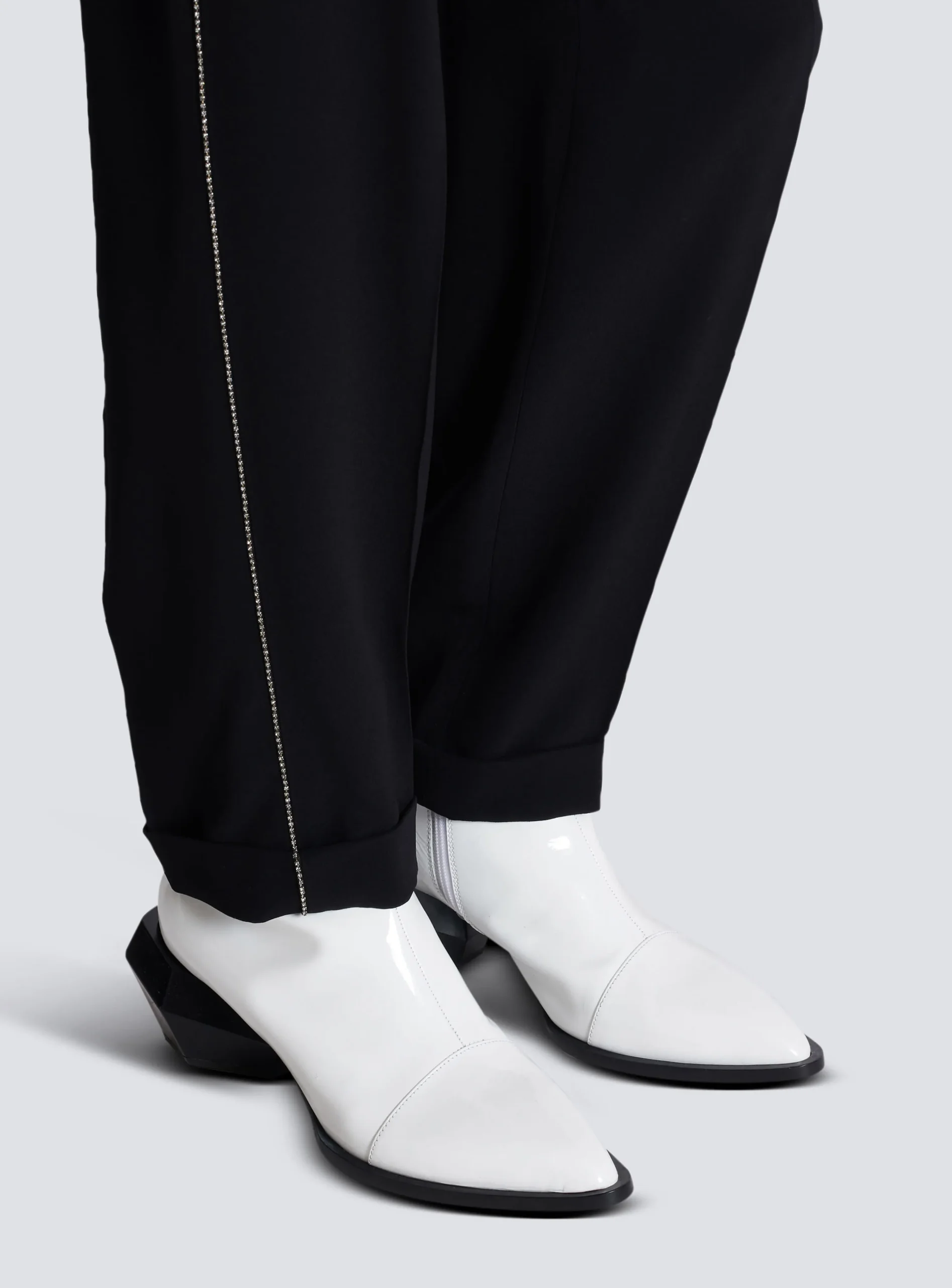 Balmain Billy Patent Leather Ankle Boots