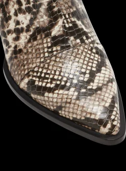 Balmain Billy Snakeskin-effect Leather Ankle Boots