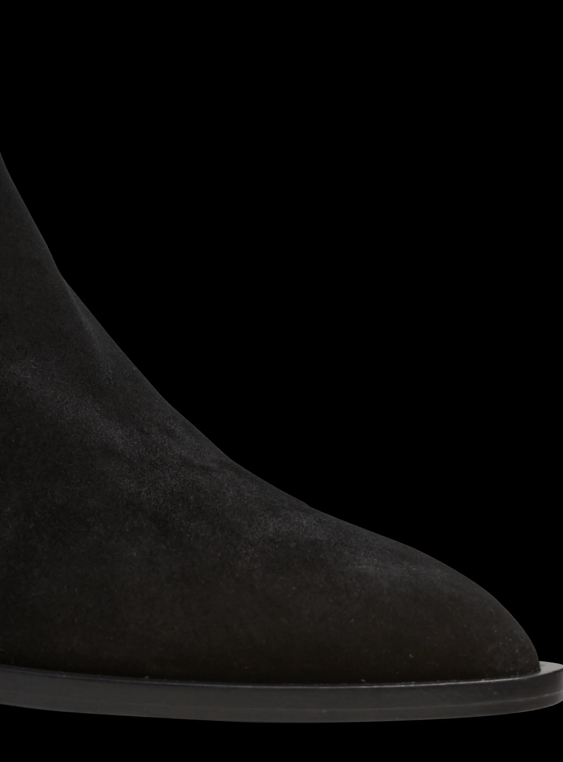 Balmain Billy Suede Ankle Boots With Diamond Heel