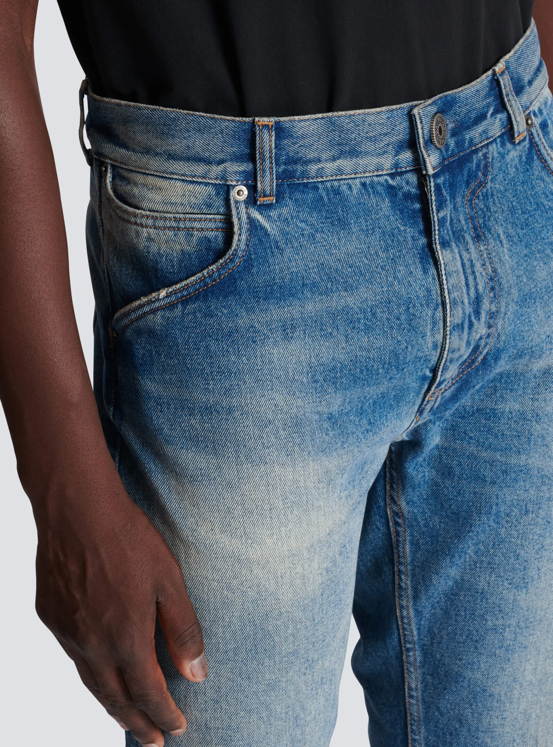 Balmain Wash Vintage Denim Jeans