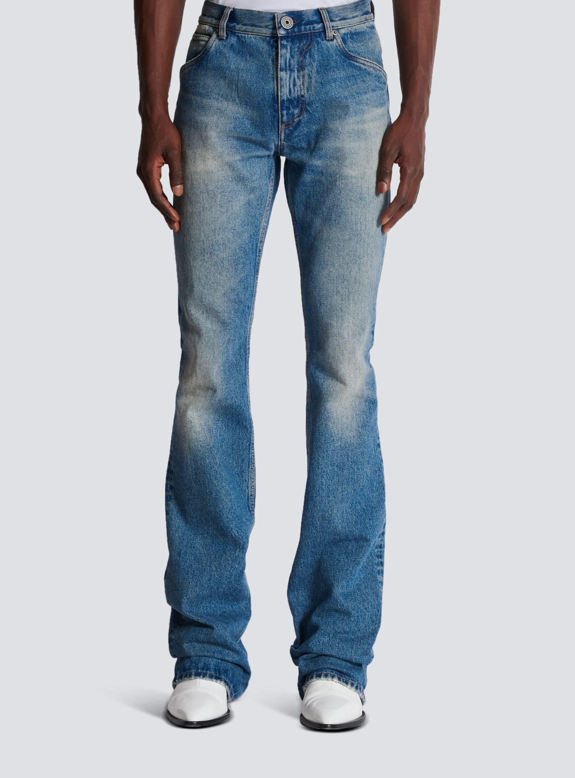 Balmain Wash Vintage Denim Jeans