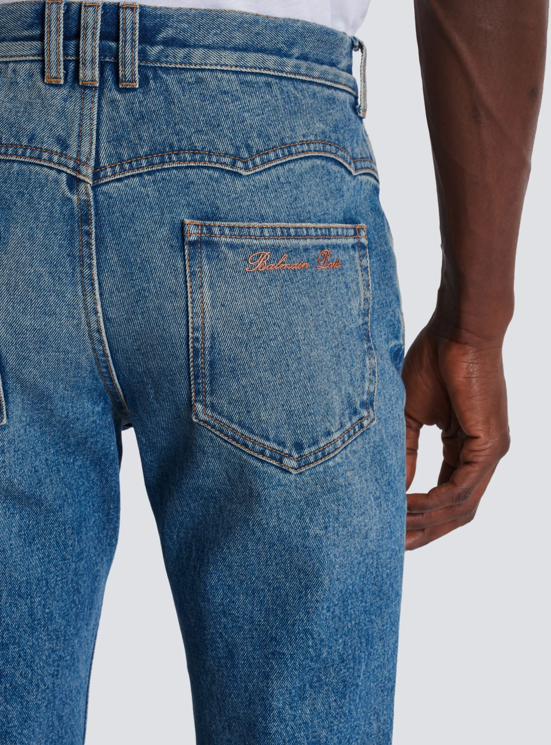 Balmain Wash Vintage Denim Jeans