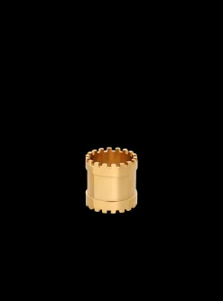 Women Balmain Brass Zip Ring