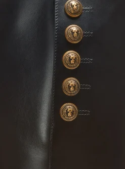 Women Balmain Brune Leather Boots